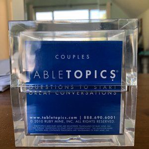 Table Topics for Couples Card Deck